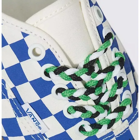 NEW Vans Authentic Checkerboard Blue/White Sneakers Men’s Size 6.5