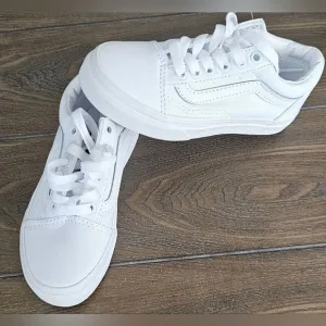 New Vans kids White Canvas Sneakers