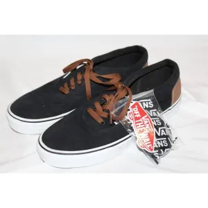 New VANS‎ Men's Casual Sneakers Black Grey Canvas Doheny Black Brown Sz 8.5