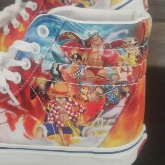 New Vans Sk8 Hi One Piece Anime Punk Hazard Limited Edition Deadstock Sneakers