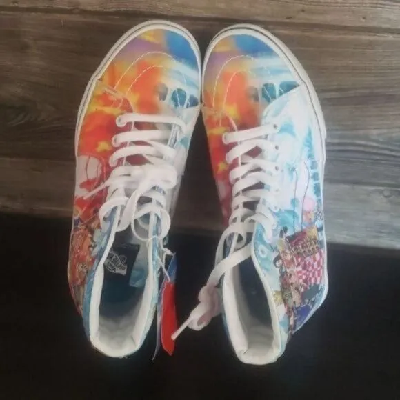 New Vans Sk8 Hi One Piece Anime Punk Hazard Limited Edition Deadstock Sneakers