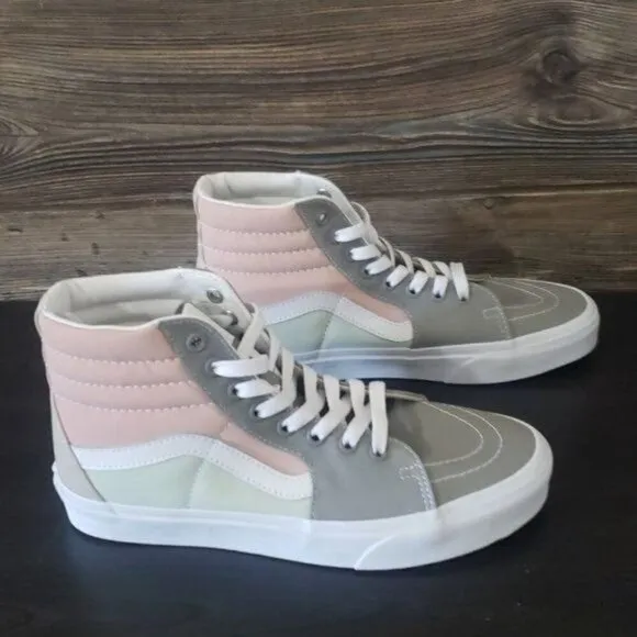 New Vans Sk8 Hi Pastel Multi Color Block High Top Sneakers