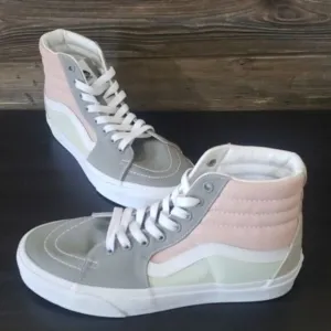 New Vans Sk8 Hi Pastel Multi Color Block High Top Sneakers