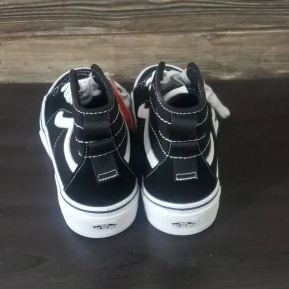 New Vans Sk8 Hi Sentry Black White Platform Sneakers