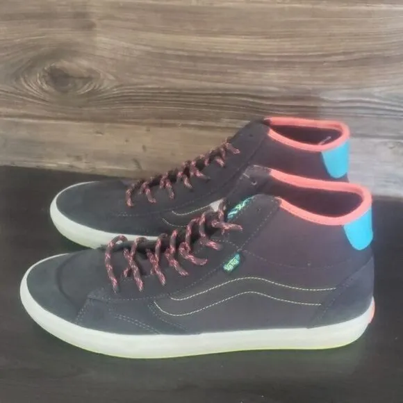 New Vans The Lizzie Translucent Gray Multi Mid Sneakers