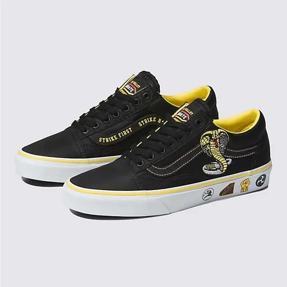 NEW VANS X COBRA KAI SHOES SNEAKERS OLD SKOOL RARE BIG BOYS 5.5 KARATE