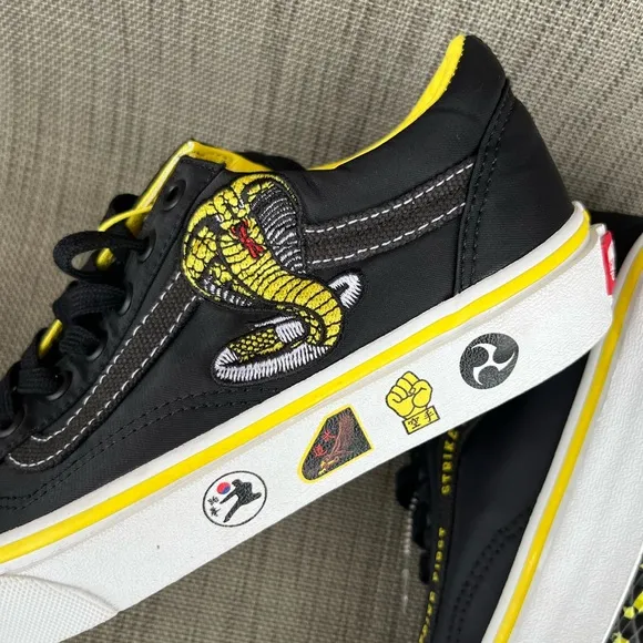 NEW VANS X COBRA KAI SHOES SNEAKERS OLD SKOOL RARE BIG BOYS 5.5 KARATE