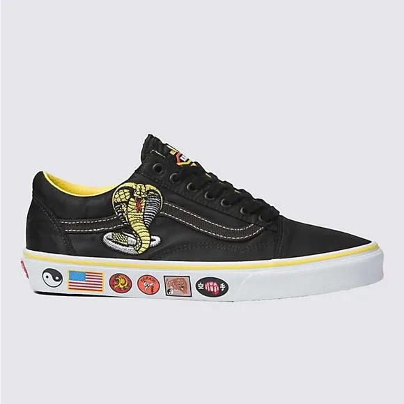 NEW VANS X COBRA KAI SHOES SNEAKERS OLD SKOOL RARE BIG BOYS 5.5 KARATE