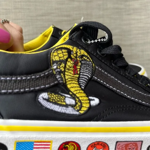 NEW VANS X COBRA KAI SHOES SNEAKERS OLD SKOOL RARE BIG BOYS 5.5 KARATE