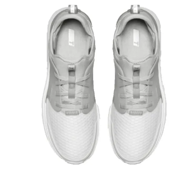 NEW with Case TRUE Linkswear LUX G Waterproof Golf Shoes, White/Gray Size 11 1/2