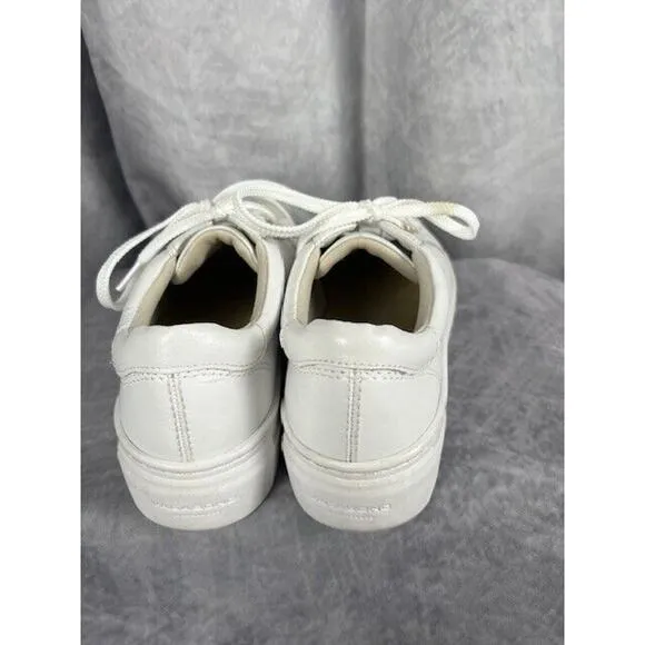 New Womens Vagabond Zoe White Leather Casual Platform Sneakers Shoes Size 6 M