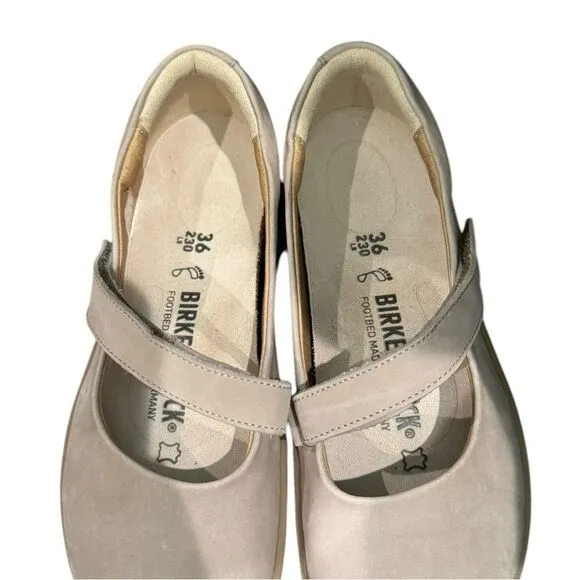 NEW Birkenstock Lora Mary Jane Suede Leather Shoes 36  5