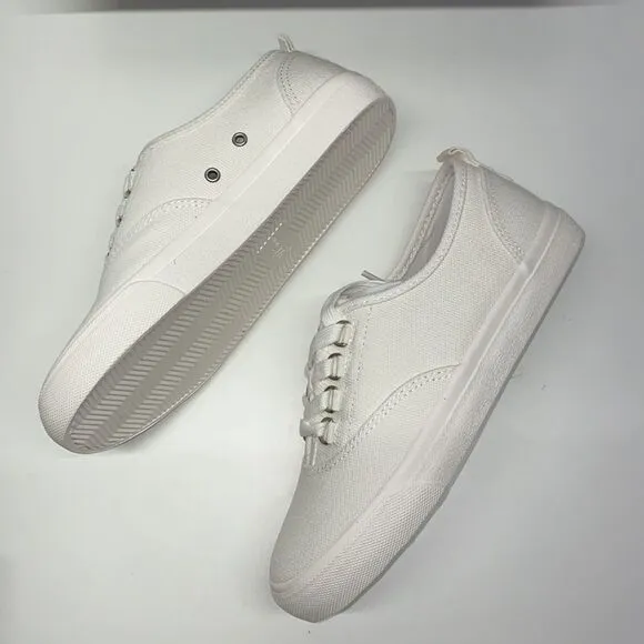 NEW J.Crew RECYCLED CANVAS SNEAKERS  SZ 6.5 ivory