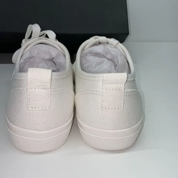 NEW J.Crew RECYCLED CANVAS SNEAKERS  SZ 6.5 ivory