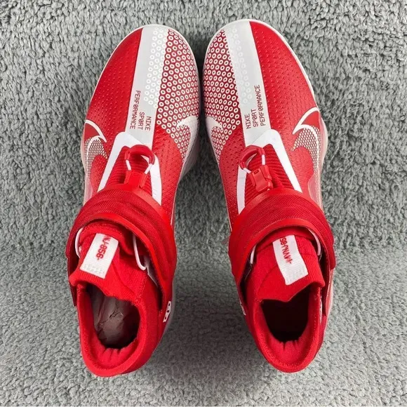NEW NIKE FORCE Zoom Metal Trout 7 Mens 12 Baseball Cleats Red White Shoes Sports