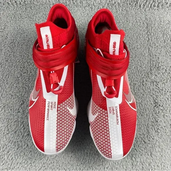 NEW NIKE FORCE Zoom Metal Trout 7 Mens 12 Baseball Cleats Red White Shoes Sports