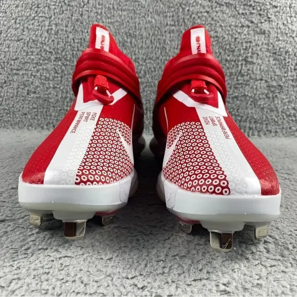 NEW NIKE FORCE Zoom Metal Trout 7 Mens 12 Baseball Cleats Red White Shoes Sports