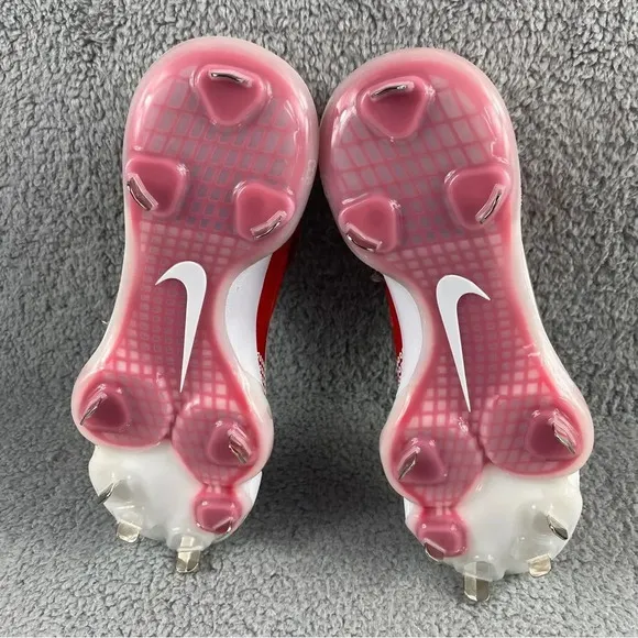 NEW NIKE FORCE Zoom Metal Trout 7 Mens 12 Baseball Cleats Red White Shoes Sports