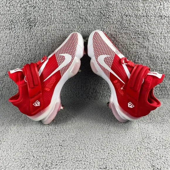 NEW NIKE FORCE Zoom Metal Trout 7 Mens 12 Baseball Cleats Red White Shoes Sports