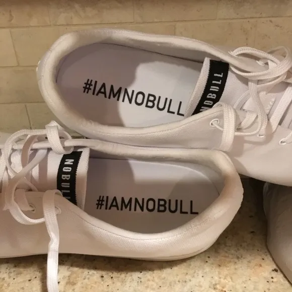 NIB NOBULL Men’s Canvas Trainer Low Sneakers White Ivory