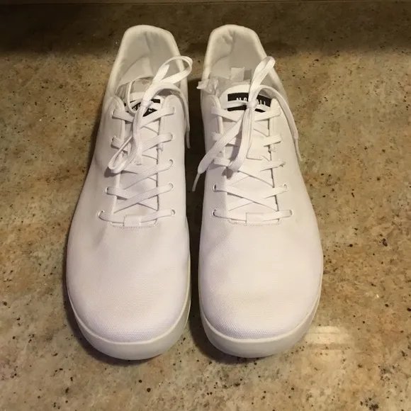 NIB NOBULL Men’s Canvas Trainer Low Sneakers White Ivory