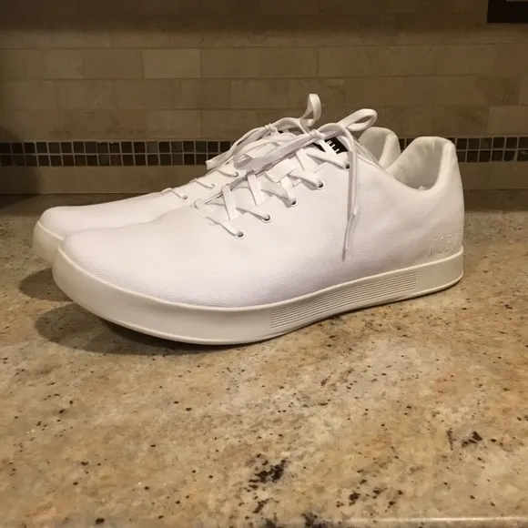 NIB NOBULL Men’s Canvas Trainer Low Sneakers White Ivory