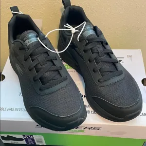 NIB SKETCHERS Men's Arch Fit Sneaker, Size 10, Black