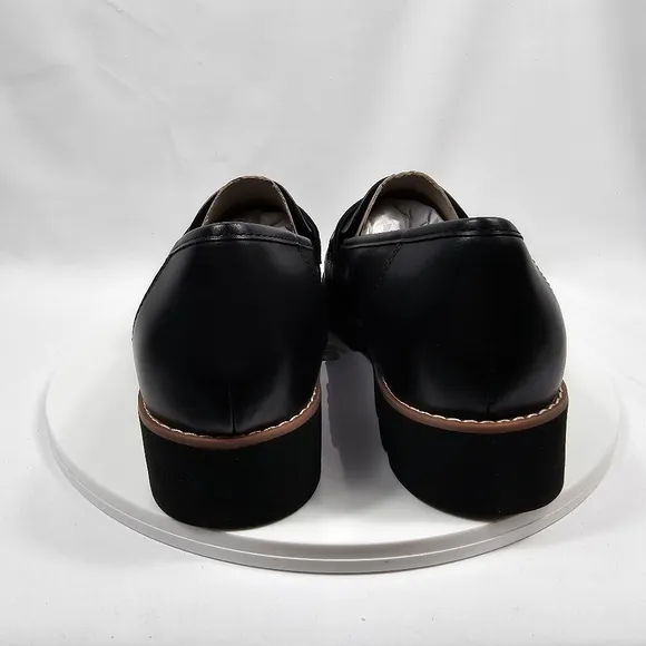 NIB Vionic Cheryl II Penny Loafer Shoes Lug Sole Slip-On Comfy Leather Black 10