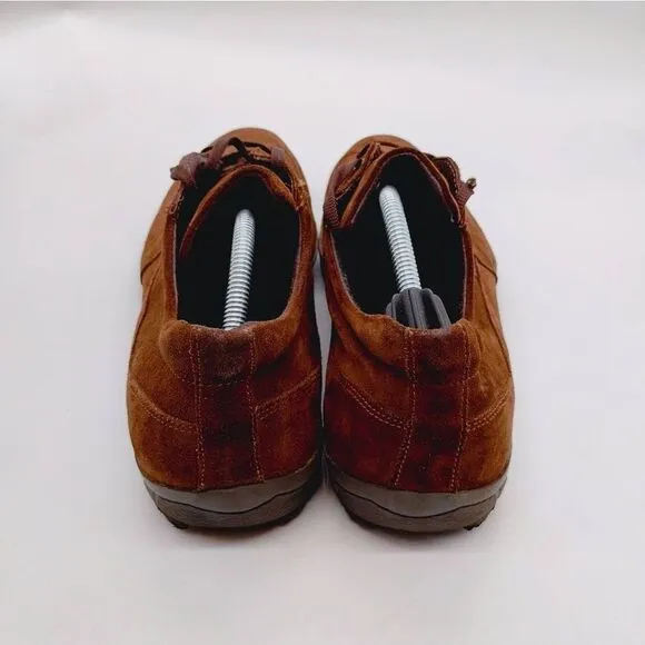 Nicola Benson Brown Leather Italian Made Casual Sneakers Mens Size 12 Shoes‎