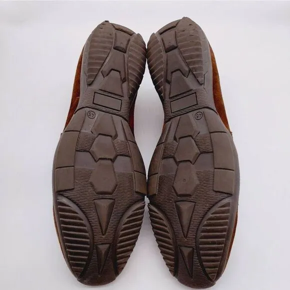 Nicola Benson Brown Leather Italian Made Casual Sneakers Mens Size 12 Shoes‎