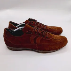 Nicola Benson Brown Leather Italian Made Casual Sneakers Mens Size 12 Shoes‎