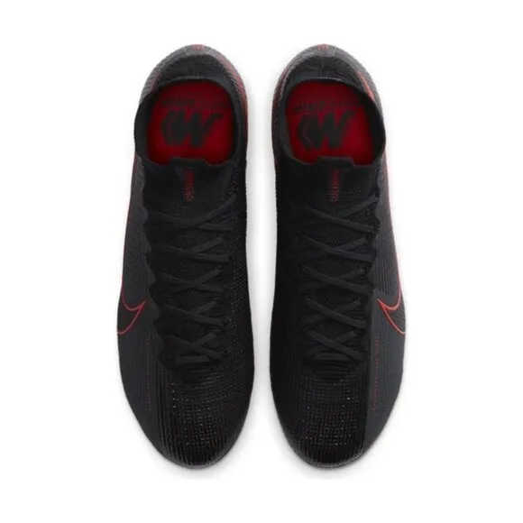 Nike 6.5 Soccer Cleats Shoes Black Red Sports Runners Athletic Summer Footwear 6