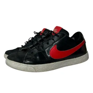 Nike A01033-001 Blazer Low Rare Black Patent Leather Sneaker Shoes Youth US 1Y