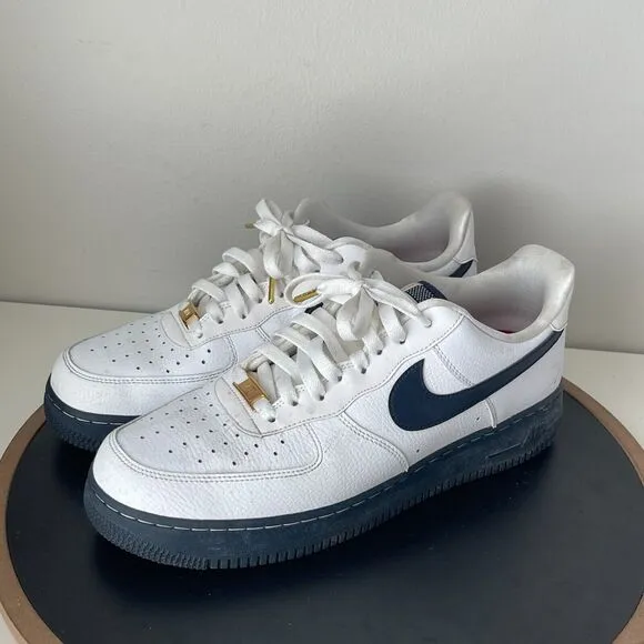 Nike Air Force 1 Low USA White Olympic Red Metallic Gold Size 10 CK5718-100