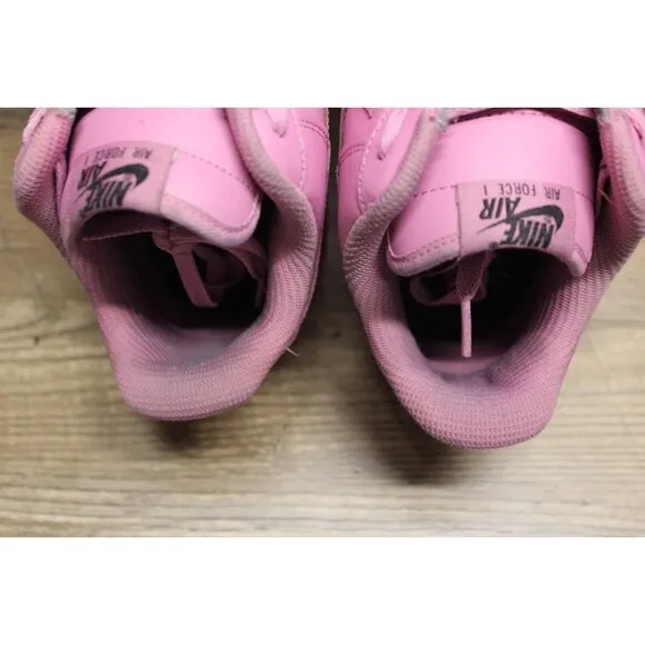 Nike Air Force 1 men's all pink low top translucent sole athletic sneakers 10
