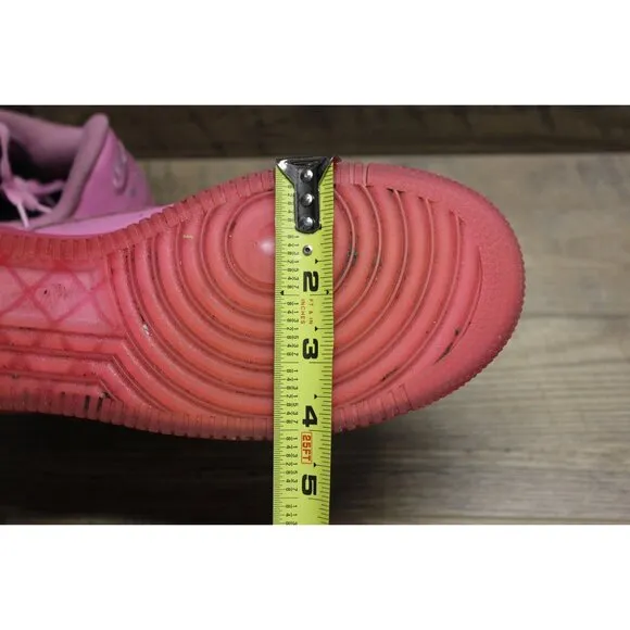 Nike Air Force 1 men's all pink low top translucent sole athletic sneakers 10