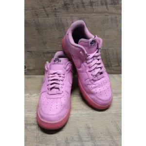 Nike Air Force 1 men's all pink low top translucent sole athletic sneakers 10