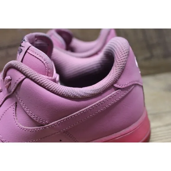 Nike Air Force 1 men's all pink low top translucent sole athletic sneakers 10