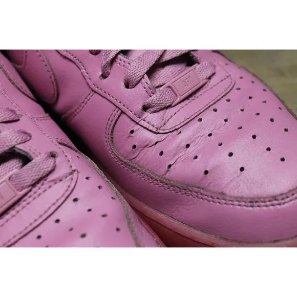 Nike Air Force 1 men's all pink low top translucent sole athletic sneakers 10