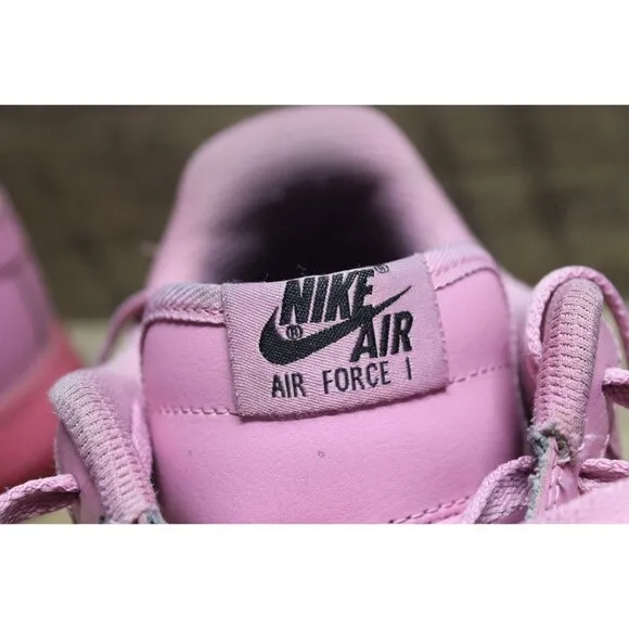 Nike Air Force 1 men's all pink low top translucent sole athletic sneakers 10