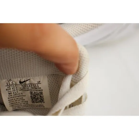 Nike Air Force 1 Men's Size 11.5 315122-111 White Casual Shoes Sneakers