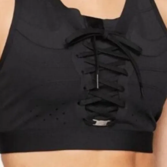 NIKE “AIR FORCE ONE” BLACK crop top / sports bra -NWT |