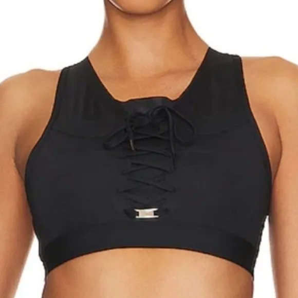 NIKE “AIR FORCE ONE” BLACK crop top / sports bra -NWT |