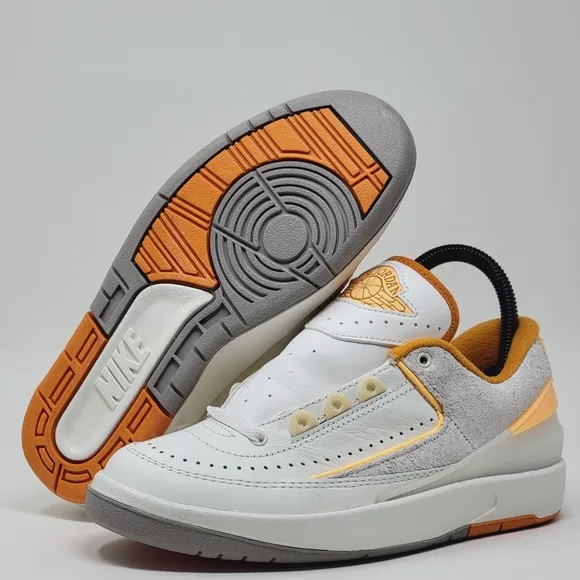 Nike Air Jordan 2 Retro Mens Size 3.5 Sail Melon Tint-Light Curry DV9956 118 New