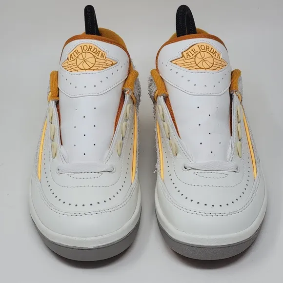 Nike Air Jordan 2 Retro Mens Size 3.5 Sail Melon Tint-Light Curry DV9956 118 New
