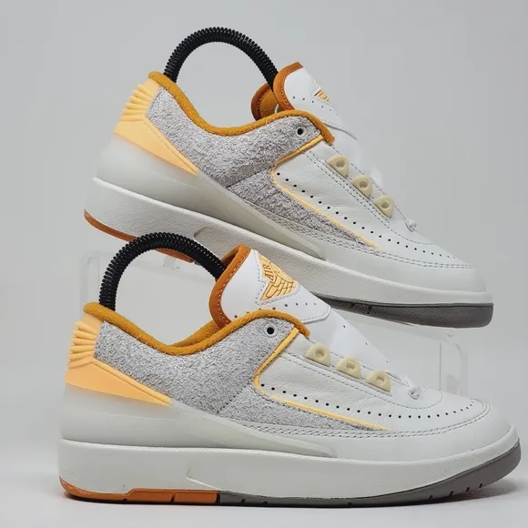 Nike Air Jordan 2 Retro Mens Size 3.5 Sail Melon Tint-Light Curry DV9956 118 New