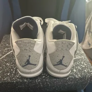Nike air Jordan 4 mid night navy White and Gray Shoes