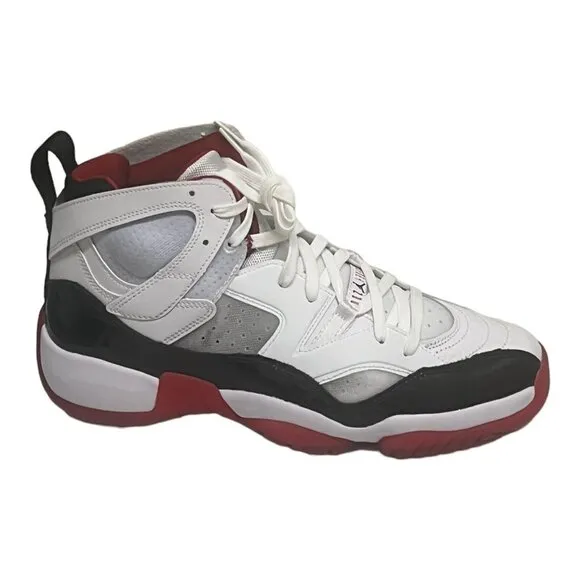 Nike Air Jordan Jumpman Two Trey Shoes Bred White Black Red Men's 12 DO1925-106