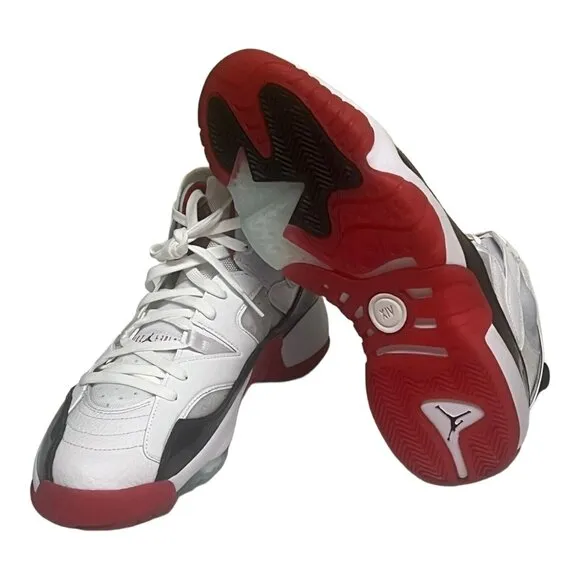 Nike Air Jordan Jumpman Two Trey Shoes Bred White Black Red Men's 12 DO1925-106