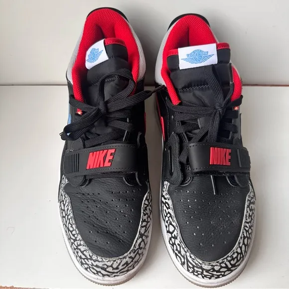 Nike Air Jordan Legacy Mens Size 9.5 Black Red Blue Athletic Shoes Sneakers